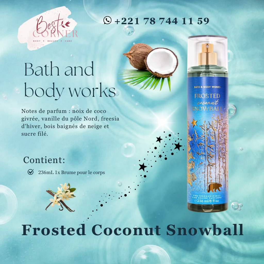 BATH& BW COCONUT SNOWBALL BRUME 236ML