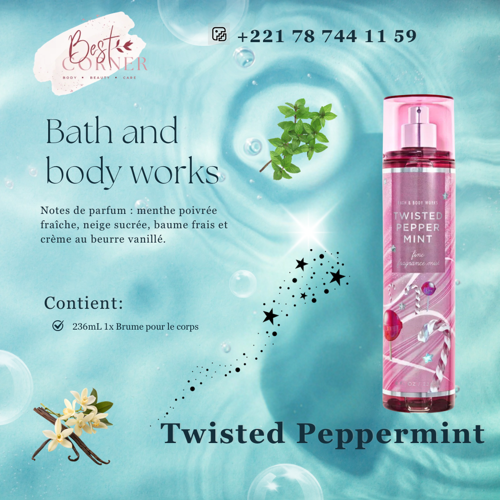 BATH& BW TWISTED PEPPER MINT BRUME 236ML