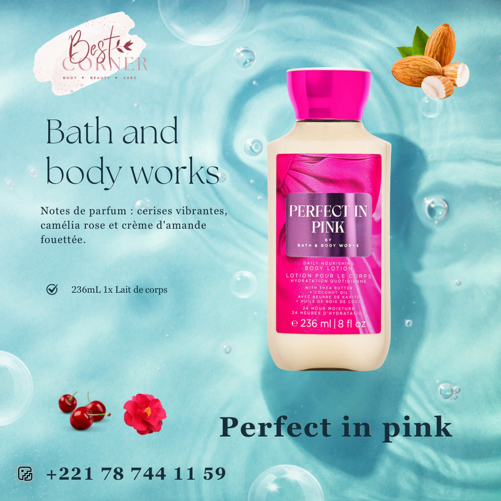 BATH & BW PERFECT IN PINK LAIT DE CORPS 236ML