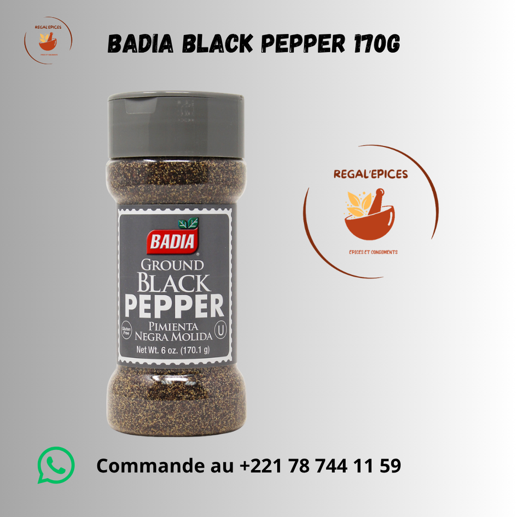 BADIA Ground Black Pepper  170g