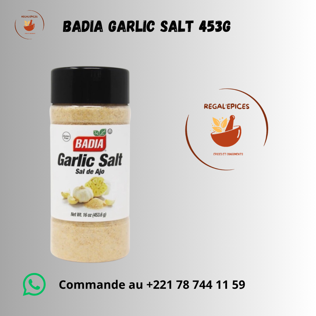 BADIA GARLIC SALTED 454G