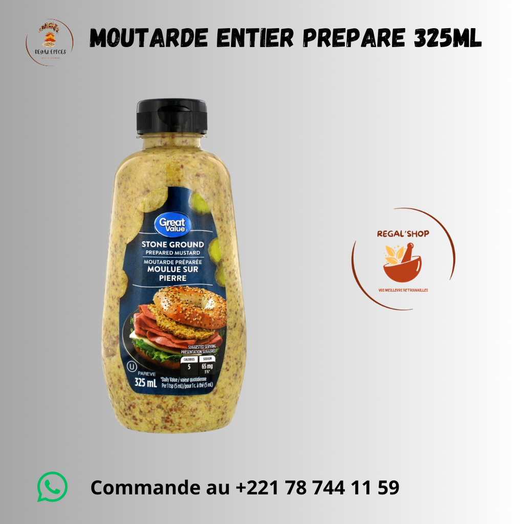 GV Stone Ground Prepared Mustard 325ml