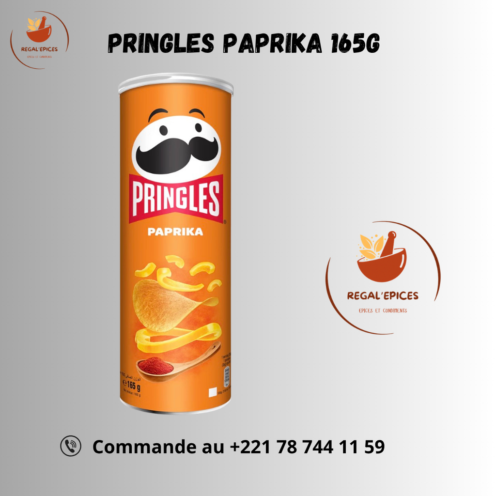 Pringles Paprika Crisps 165g