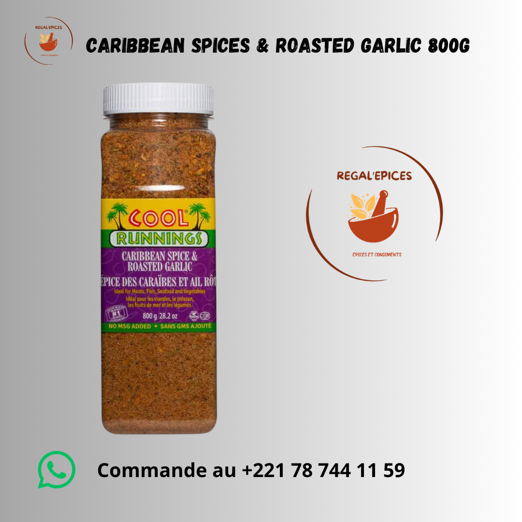 Cool Running Roasted Garlic Plus epices caraïbes 800g
