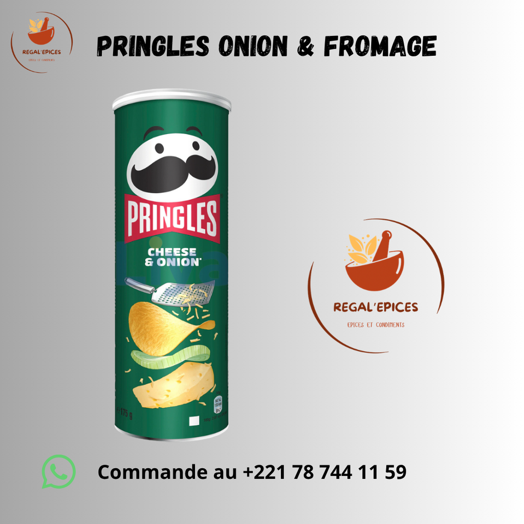 Pringles Cheese & Onion, 165g